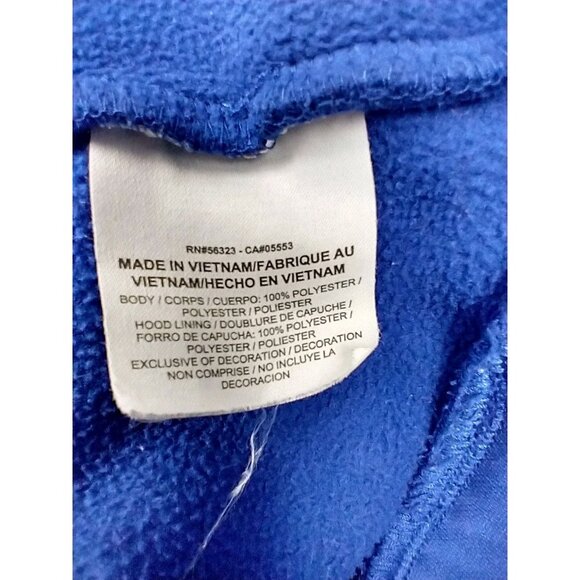 Nike Hoodie Mens Medium Blue Geometric Logo Dri Fit Swoosh Mock Neck - Picture 5 of 9